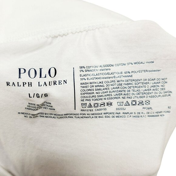 Ralph Lauren Polo Sleep/Lounge Shorts Men Size L Drawstring 6” Comfort Length - Picture 2 of 10